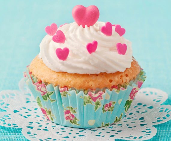 Pink Harts Cupcakes