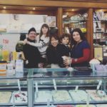 Maico con la famiglia dell'Antica Gelateria Fiorentina